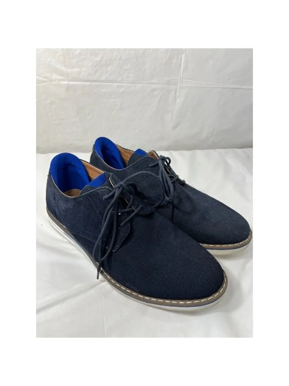 Madden Suede Oxford Shoes Men Size  8 blue